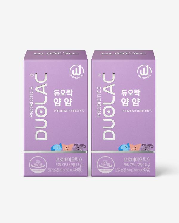 [상반기베스트] 듀오락 얌얌 2개 (80일분) +추가5일