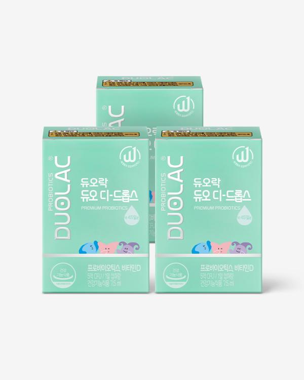 [상반기베스트] 듀오락 듀오 디 드롭스 7.5ml 3개 (약135일분) +베이비10일