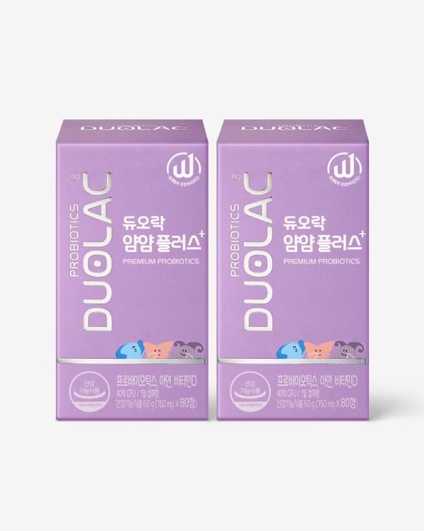 [상반기베스트] 듀오락 얌얌플러스 2개 (80일분) +추가5일