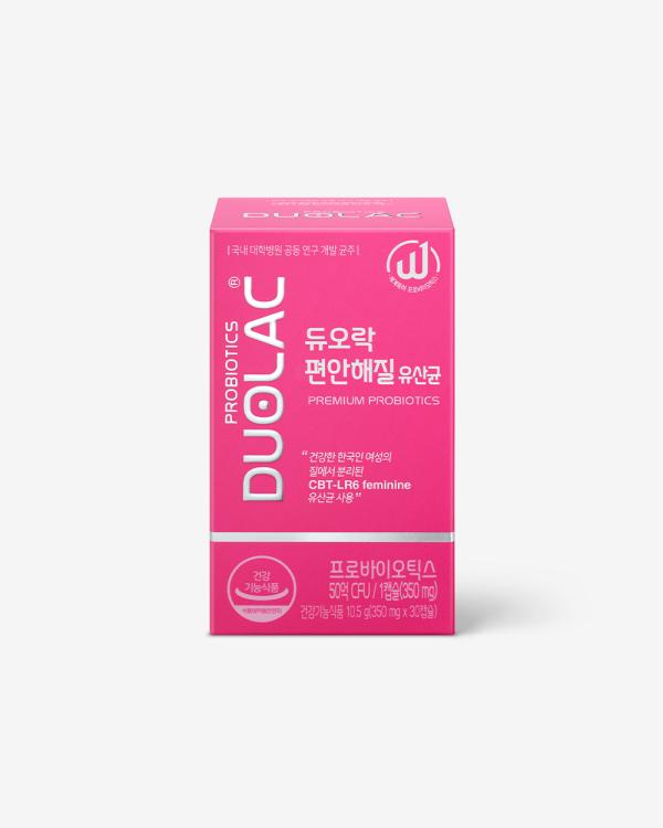 [질유래유산균] 듀오락 편안해질 유산균 1개 (30일분)