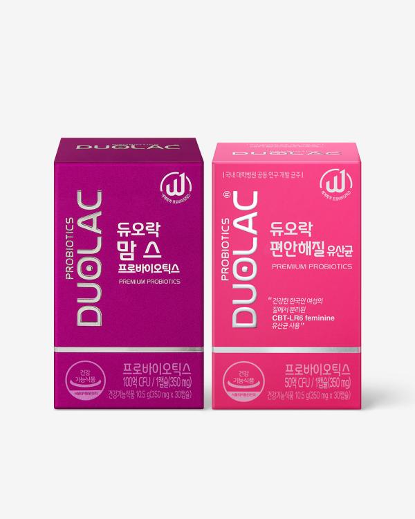 [세트] 듀오락 맘스 1개 + 편안해질 유산균 1개 +쇼핑백