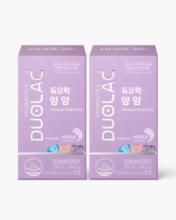 듀오락 얌얌 2개 (80일분)