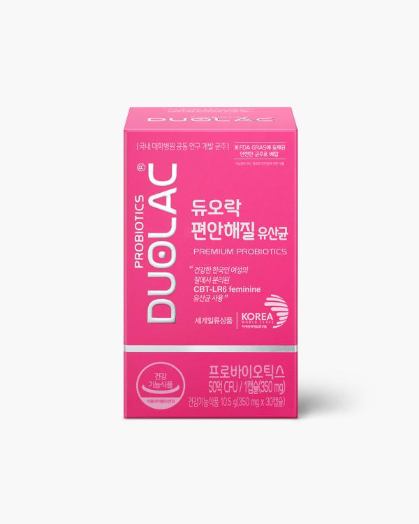 [질유래유산균] 듀오락 편안해질 유산균 1개 (30일분)