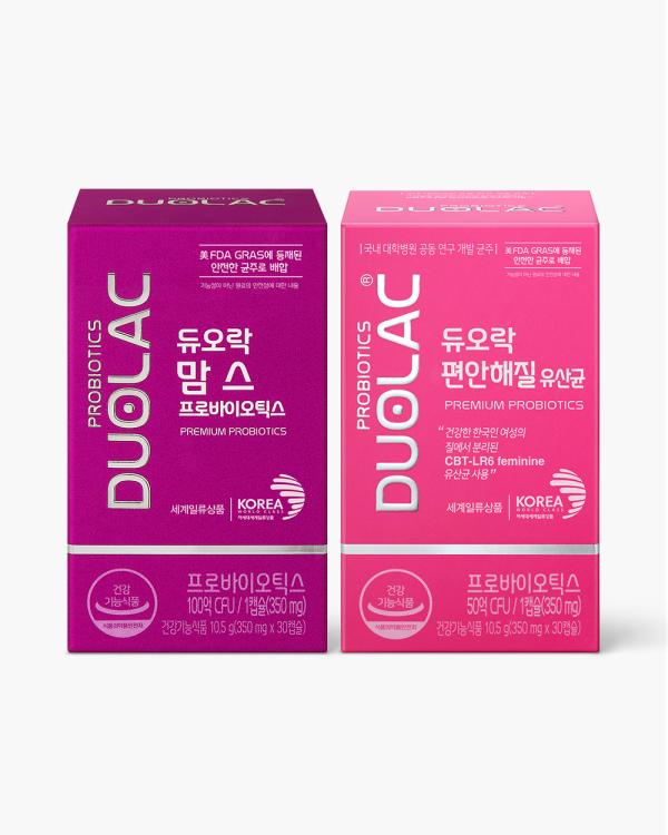 [세트] 듀오락 맘스 1개 + 편안해질 유산균 1개 +쇼핑백