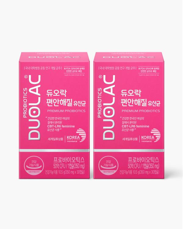 듀오락 편안해질 유산균 2개 (60일분)