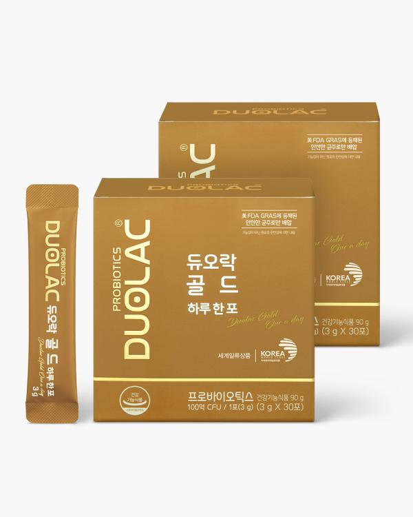 [강력한 선물대전] 듀오락 골드 하루 한 포 2개 (60일분) + 고급쇼핑백증정