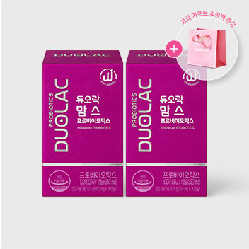 [임산부유산균] 듀오락 맘스 2개(60일)+쇼핑백