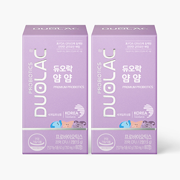 듀오락 얌얌 40일분(80정) 2개